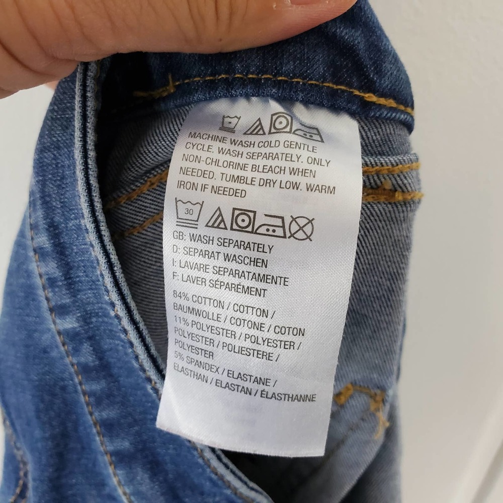 G.I.L.I. " As Is" Size 16 Ankle Zip Jeans - Picture 7 of 8
